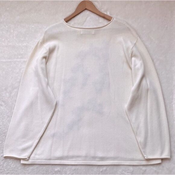 Elisabeth by Liz Claiborne Floral Embroidered Long Sleeve Sweater, Size 3X - Picture 5 of 6